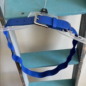 Mens Under Armour Vibrant Blue Belt with Silver Buckle